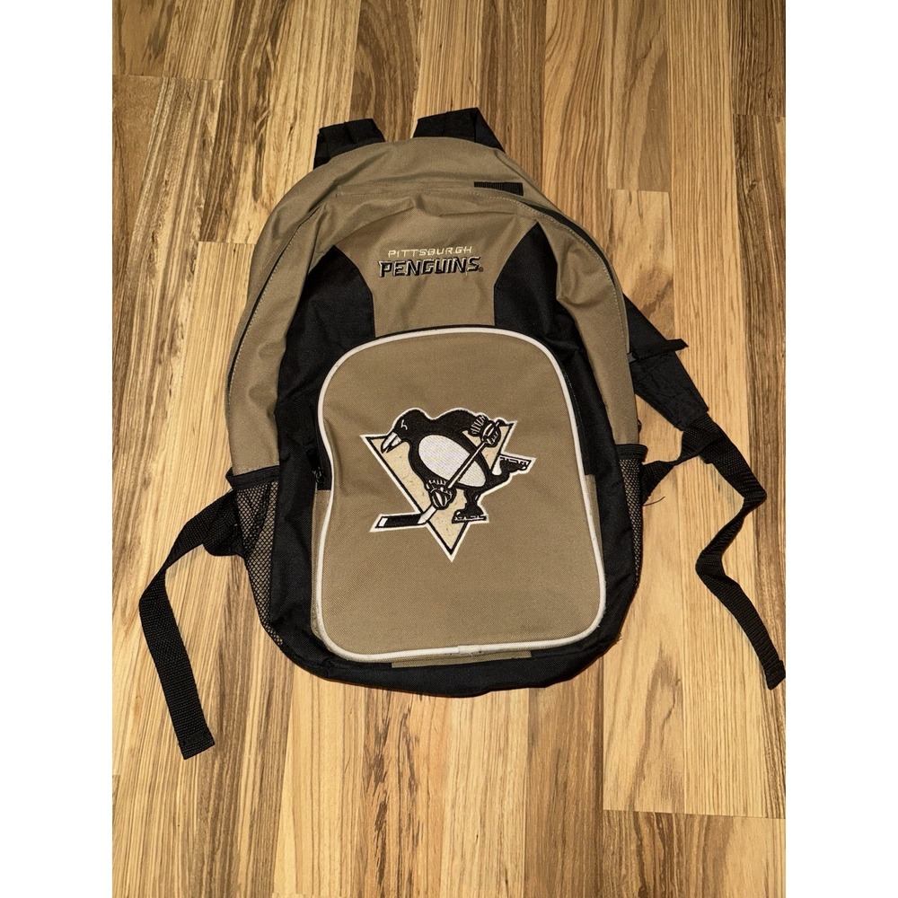 Pittsburgh Penguins back pack Book Bag carry bag backpack NHL EUC